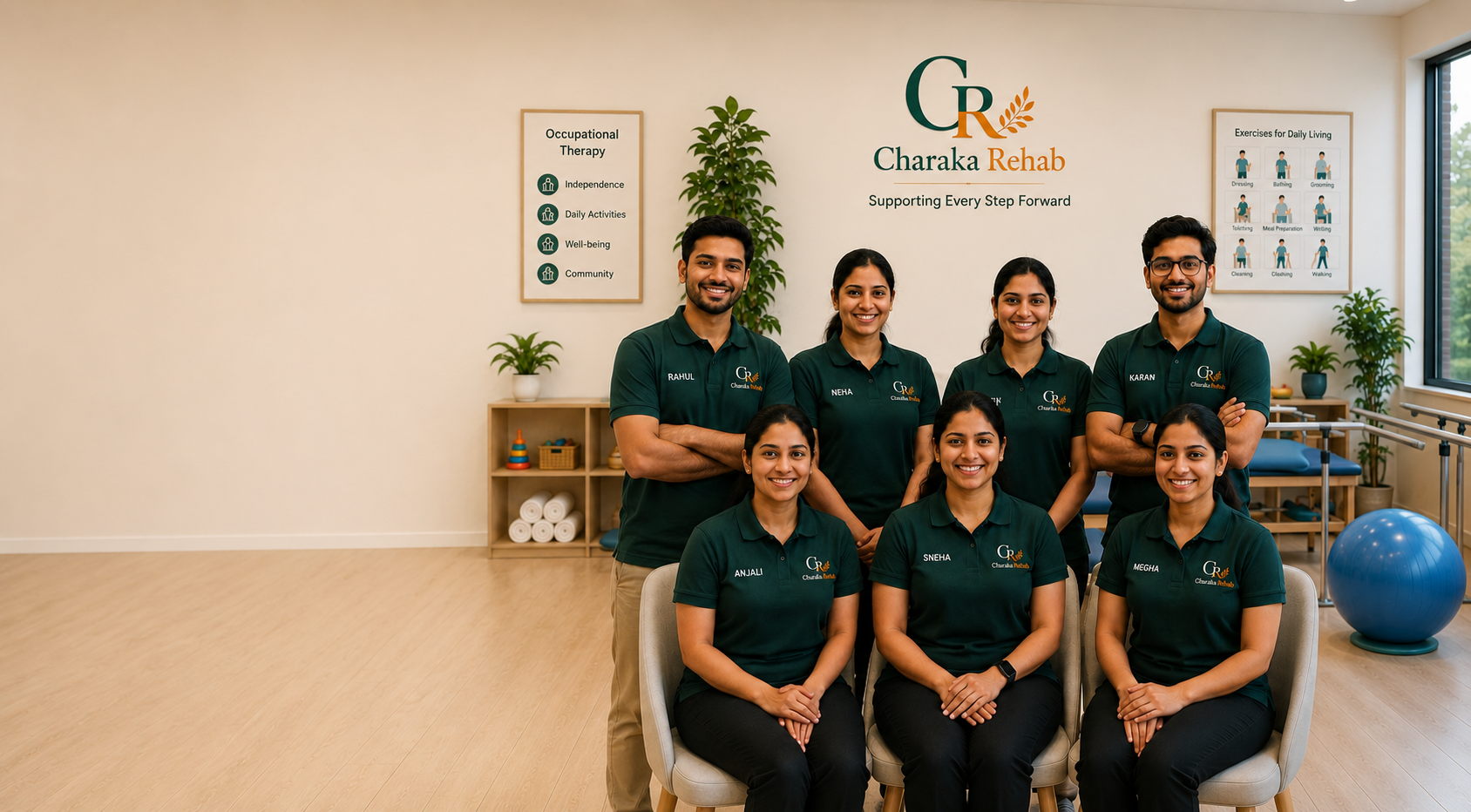 Charaka Rehab occupational therapy team