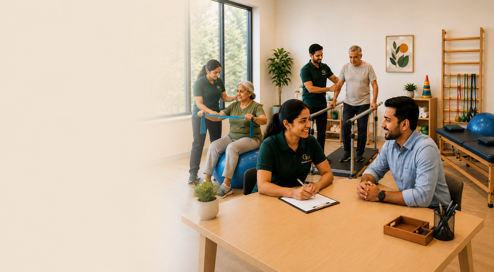 Charaka Rehab occupational therapy team supporting clients